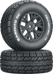 Duratrax DTXC3702 - discontinued Bandito SC Tires C2 Mounted ASC SC10 4x4 - pair 12m