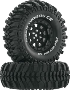 Duratrax DTXC4026 - Deep Woods CR C3 Mntd 1.9 inch Crawler Black (2)