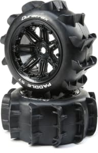 Duratrax DTXC5311 - discontinued Paddle 1/8 ST Sport Mounted Black 17mm 2