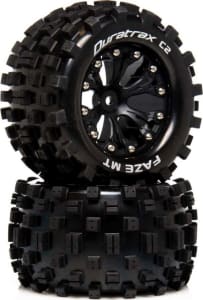 Duratrax DTXC5552 - FAZE MT 2.8 Mounted F/R C2 0 Offset Black 2