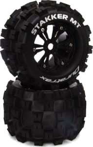 Duratrax DTXC5580 - STAKKER 1/8th MT Mounted 0 Offset 17mm Black 2