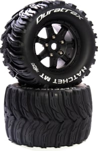 Duratrax DTXC5638 - discontinued Hatchet MT Belt 3.8 Mntd F/R 0 Offset Black 17mm (2