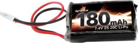 Dynamite DYNB0005 - discontinued 7.4V 180mAh 2S 20C LiPo: Losi Micros