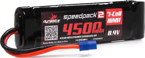 Dynamite DYNB2082EC - 8.4V 4500mAh 7-Cell Speedpack2 Flat NiMH Battery EC3