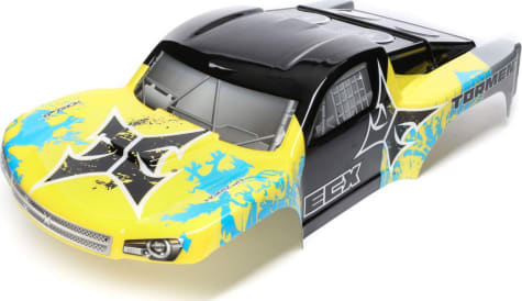 ECX ECX230029 - Body Yellow/Blue: 1:10 2wd/4wd Torment