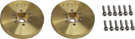 Hot Racing EDR10BLH - Heavy Brass wheel Hub with Hex 71 g EDR