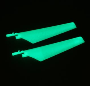 e-Flite EFLH2221GL - Upper Main Blade Set Glow in the Dark (1 pr): BMCX