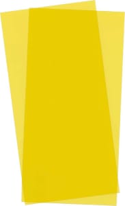 Unknown Manufacturer EVG9904 - Yellow Transparent Sheet 6X12X.010 2 pc