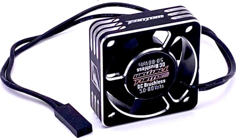 Fantom Racing FAN19247 - 30mm Aluminum Case Motor Fan Black and Silver