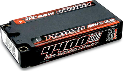 Fantom Racing FAN25120 - 7.6v 130c 4400mah Ulcg Shorty Mvs 3.0 Pro Hv LiPo-Hv