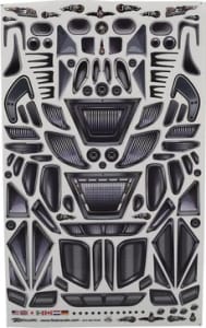 FireBrand RC FBR1DECAIV252 - Air Intakes & Vents Multi-Fit Decal Sheet - RC Car decal sheet