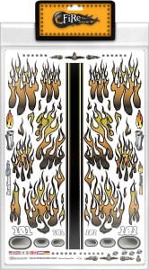 FireBrand RC FBR1DECCHR337 - Flames1 Multi-fit vinyl decal sheet (8.5 x 14)