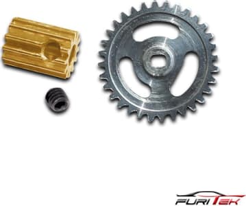 Furitek FTK-2050 - Furitek brushless conversion for scx24 - 0.5M Spur Gear and 12T