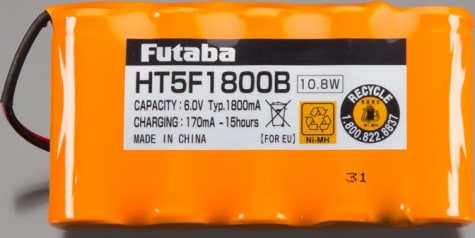 Futaba FUTUBA0142 - HT5F1800B NiMh Transmitter Battery 4PX 14SG