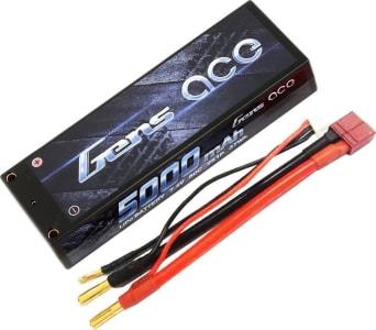 Gens Ace GEA50002S50D - 5000mAh 7.4V 50C 2S1P LiPo Battery Pack 24# w/Dean