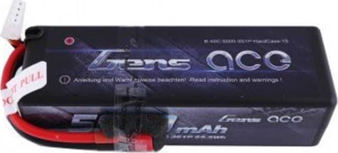 Gens Ace GEA50003S50D - discontinued 5000mah 11.1v 50c 3s1p Hardcase LiPo 15# W/ Deans