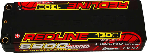 Gens Ace GEA58002S13D5 - 5800mAh 2S 7.6V 130C LCG shorty/5mm bullet