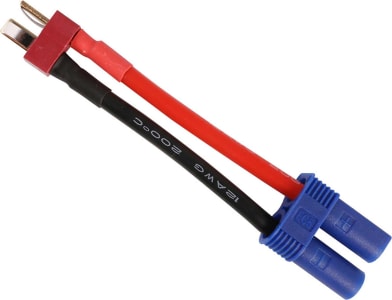 Gens Ace GEADM2E5F - T-plug style connector" Male To Ec5 Female Adapter Cable