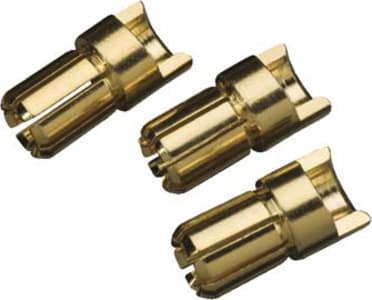 Great Planes GPMM3116 - GOLD BULLET CONN MALE 6mm (3)