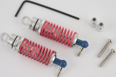 Hot Racing AET34708 - discontinued Silver Aluminum Front Threaded Shock Set