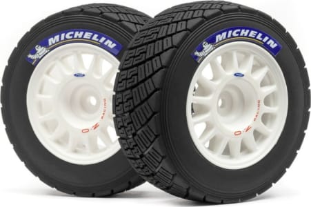 HPI HPI113850 - Wr8 Rally Off-Road White Wheel/Tire Set 2 Piece