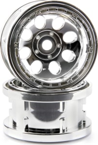 HPI HPI3213 - discontinued Rock 8 Bead Lock Wheel chrome 55x36mm (2)