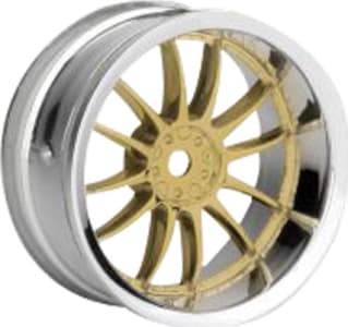 HPI HPI3298 - Work Xsa O2c Wheels 26mm Chrome/Gold 6mm Offset (2)
