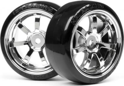 HPI HPI4739 - discontinued T-Drift/Rays 57s Wheel 26mm chrome (2)