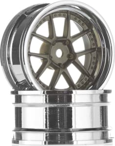 HPI HPI113090 - discontinued DY Champion 26mm Wheel Chrome/Bronze 6mm OS (2)