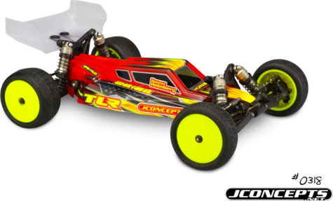 JConcepts JCO0318 - S2 Clear Body w/ Aero Wing: TLR 22 4.0/5.0