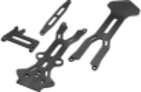 JConcepts JCO2443 - 2.5mm Carbon Fiber Front & Rear Top Deck B44.3