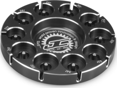 JConcepts JCO2587-2 - Aluminum Pinion Puck Stock Range 27-36t 48-P (Black)