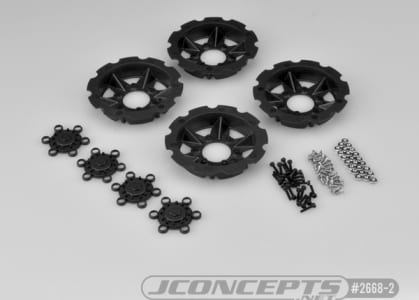 JConcepts JCO2668-2 - Tracker Wheel Discs 4 pieces - Black