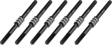 JConcepts JCO2740 - B6.3 FIN TITANIUM TURNBUCKLE SET 46mm - BLACK (6)