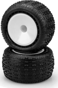JConcepts JCO3162-101091 - Swaggers - Pink Compound 2.2 Stadium Truck Tire Pre-Mounted On