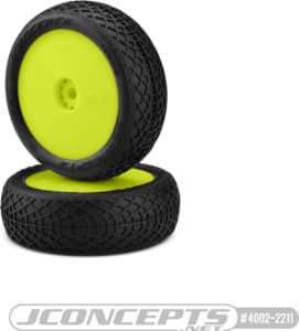 JConcepts JCO4004-2221 - Ellipse green compound pre-mounted yellow wheels
