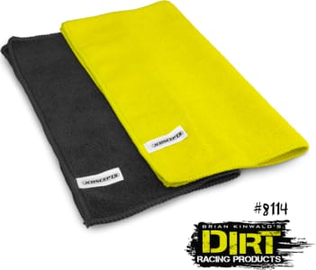 JConcepts JCO8114 - Dirt Racing Microfiber Towel Black & Yellow 2