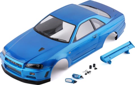 Killerbody KLR-48716 - Nissan Skyline R34 Pre-Painted 1:10 Touring Car Body (Metallic B