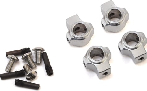 Team KNK KNKABM003 - Version 2 Aluminum Body Mounts w/Screw Pins (Silver)