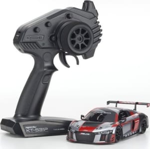 Kyosho KYO32323RGB-B - Mini-Z Rwd Audi R8 Lms 2016 Gray/Red Mr-03 Readyset