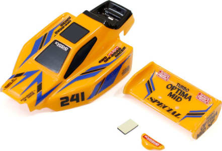 Kyosho KYOMBB09Y - Body Set(TURBO OPTIMA Mid Special/Yellow) Mini-Z