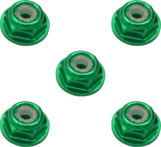X-Spede LNF205 - 2mm Green Flanged Lock Nut