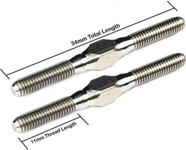 Lunsford Racing LNS1334 - discontinued Punisher Titanium Turnbucklesm, 3mm X 34mm, 2