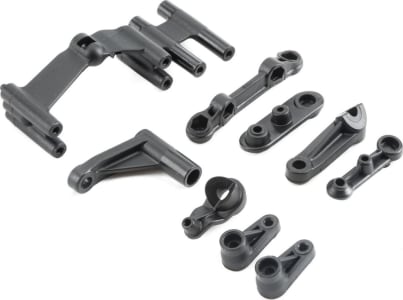 Losi LOS231008 - Servo Mount Steering Servo Set Plastic: Baja Rey