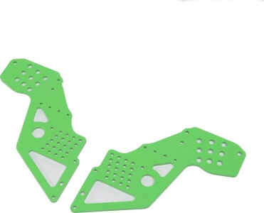 Losi LOS241059 - Front Chassis Plate Green 2 : LMT Mega KS