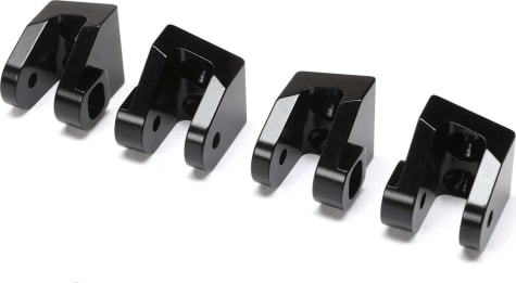 Losi LOS244018 - Lower 4-link Mounts AL Black 4 : LMT TTLMT