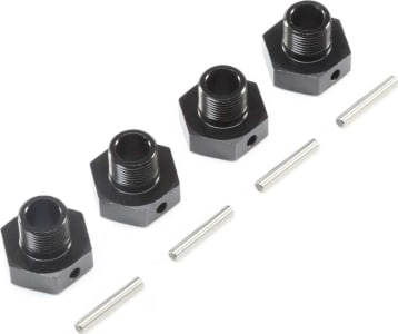 Losi LOS252077 - 20mm Wheel Hexes and Pins Black (4) : Super Baja Rey