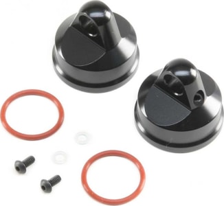 Losi LOS343000 - Shock Cap Aluminum Black 2 : LST/2 3XL-E