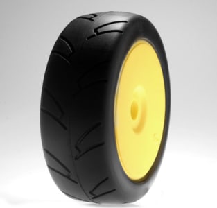 Losi LOSA17759 - discontinued 1/8 8ighth Street On-Road Buggy Tires mounted Yello