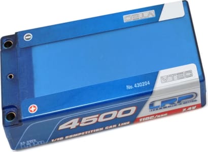 LRP LRP430204 - discontinued 4500 110c/55c 7.4v Lrp LiPo 1:10 Competition Car